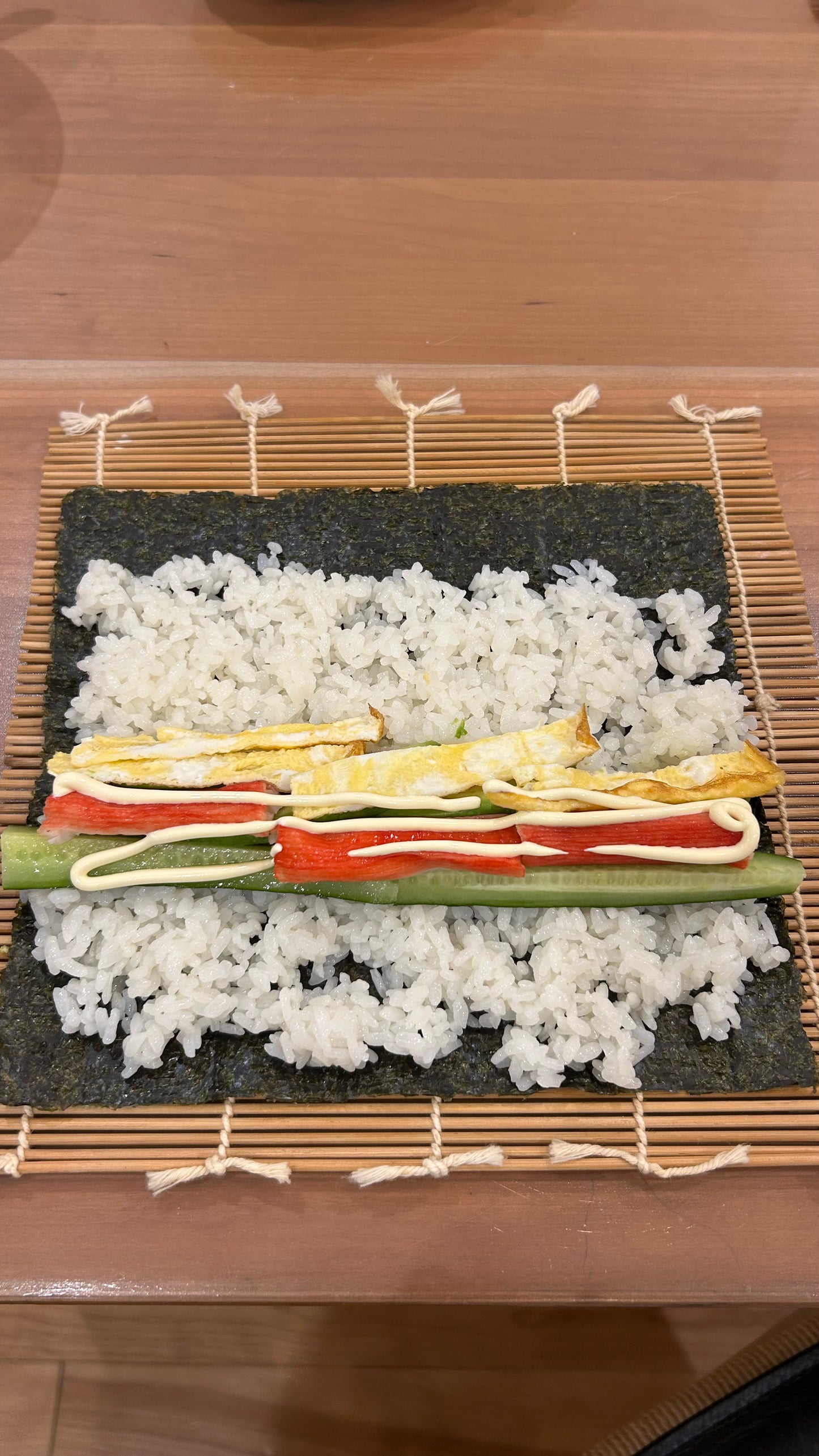 Cooking Sushi Rolls at a Japanese Home