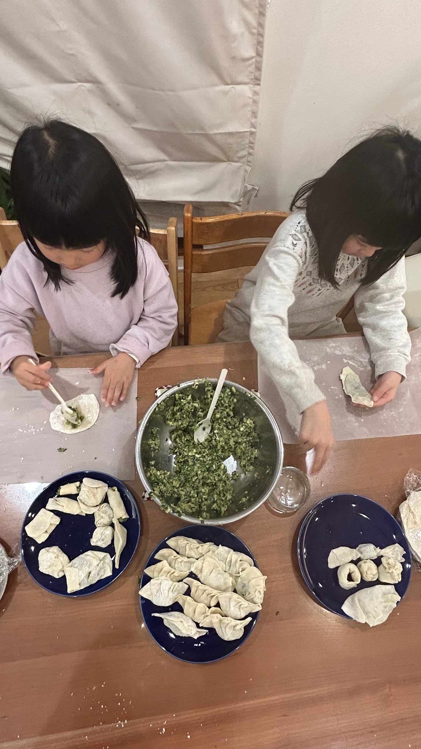 Cooking original Gyoza at a Japanese Home