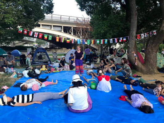 [July 28th in Hyogo] Yoga and water play at the Temple in Takarazuka/Hyogo